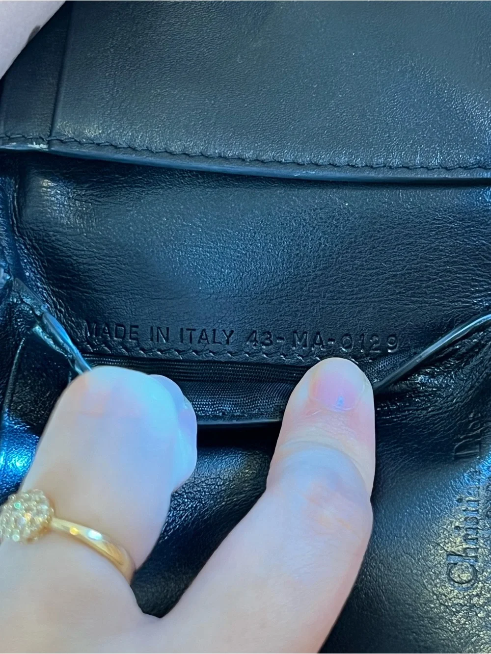 Lady Dior Cannage Lotus Wallet - AUTHENTIC